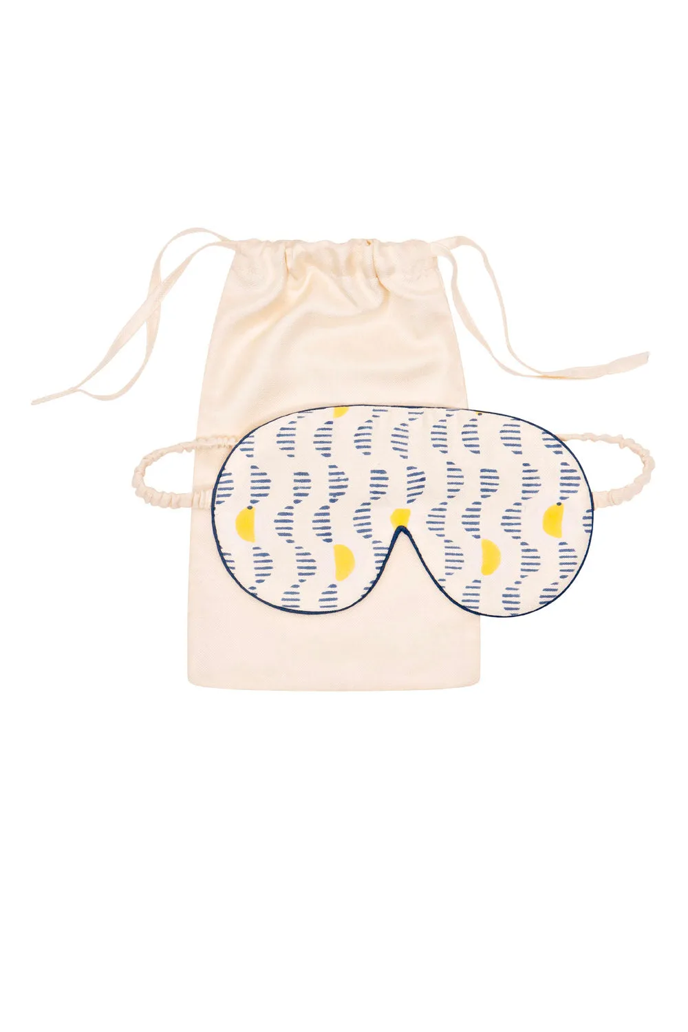 Mulberry Silk Eye Mask - Kochi Blue