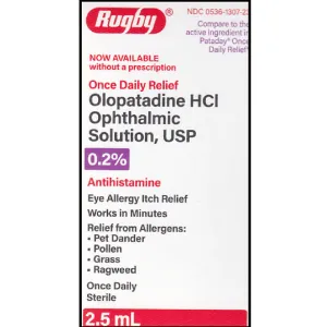 Olopatadine Ophthalmic Solution 0.2% Antistamine Eye Itch Relief Drops 2.5 mL