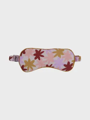 Peach Floral Eye Mask