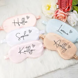 Personalised Satin Eye Masks for Blissful Sleep! Elevate Your Nighttime Routine with Customised Comfort and Style. Order Now for a Dreamy Night's Rest!