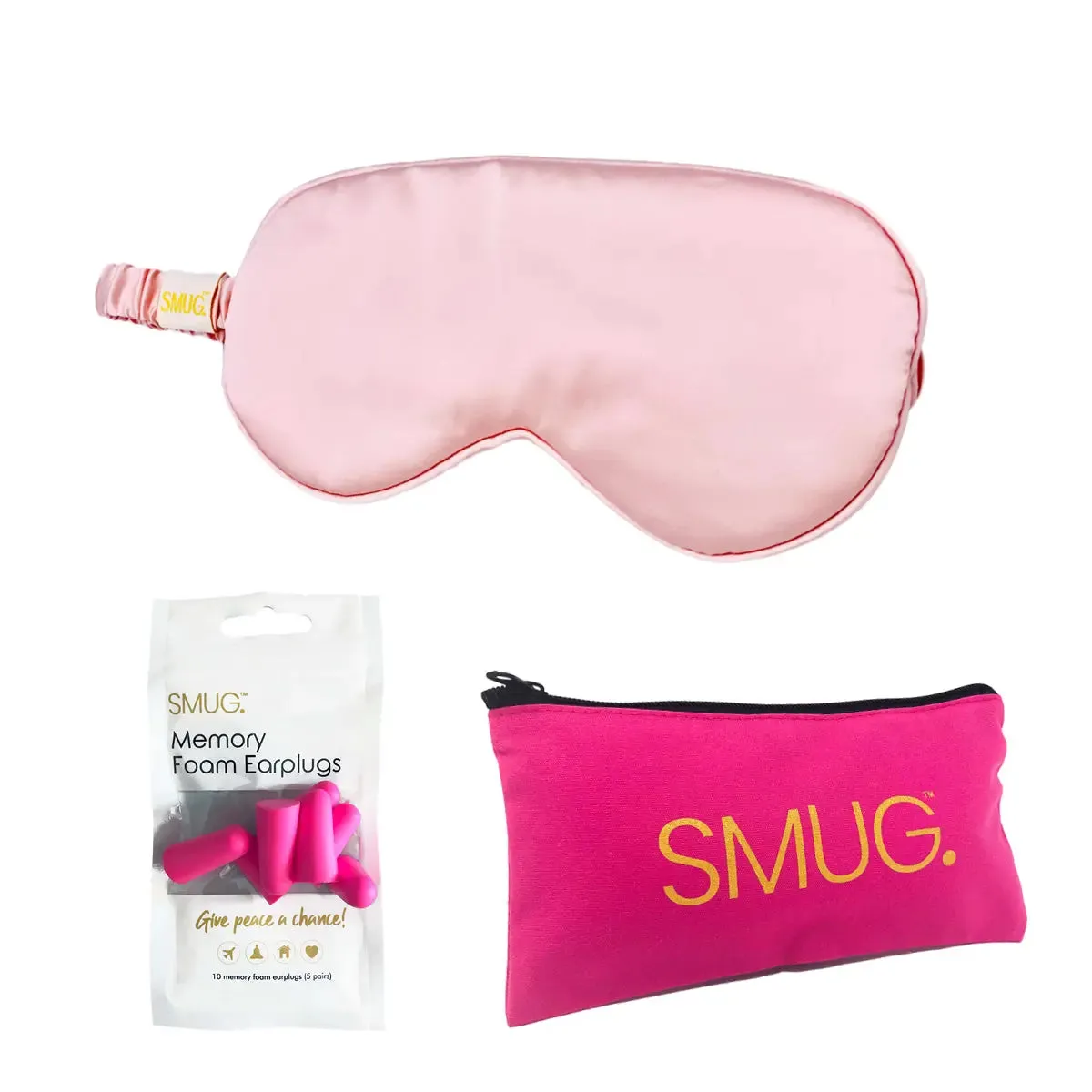 Pink Satin Sleep Mask
