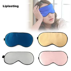 Portable Silk Imitation Mask Eyes Cover Sleeping Eye Shade Sleep Mask 6 Colors Bandage  Eyes For Sleep/Travel Women Men