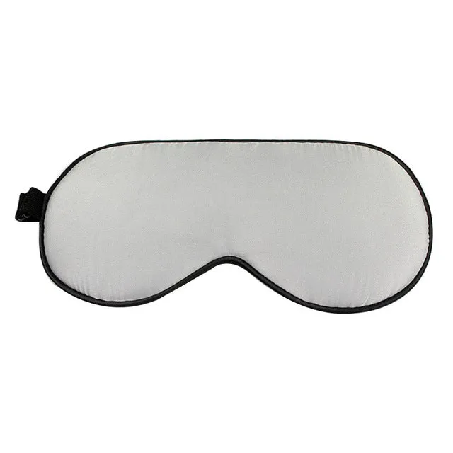 Portable Silk Imitation Mask Eyes Cover Sleeping Eye Shade Sleep Mask 6 Colors Bandage  Eyes For Sleep/Travel Women Men