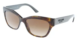Prada 0PR 23XS 2AU6S153 Cat Eye Full Rim Havana Sunglasses