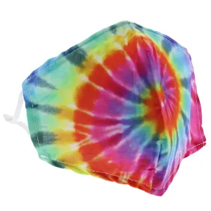 Rainbow Tie-Dye Print Face Mask