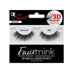 RESPONSE SOUL 3D MULTI LAYER EFFECT FAUX MINK EYELASHES #FML002