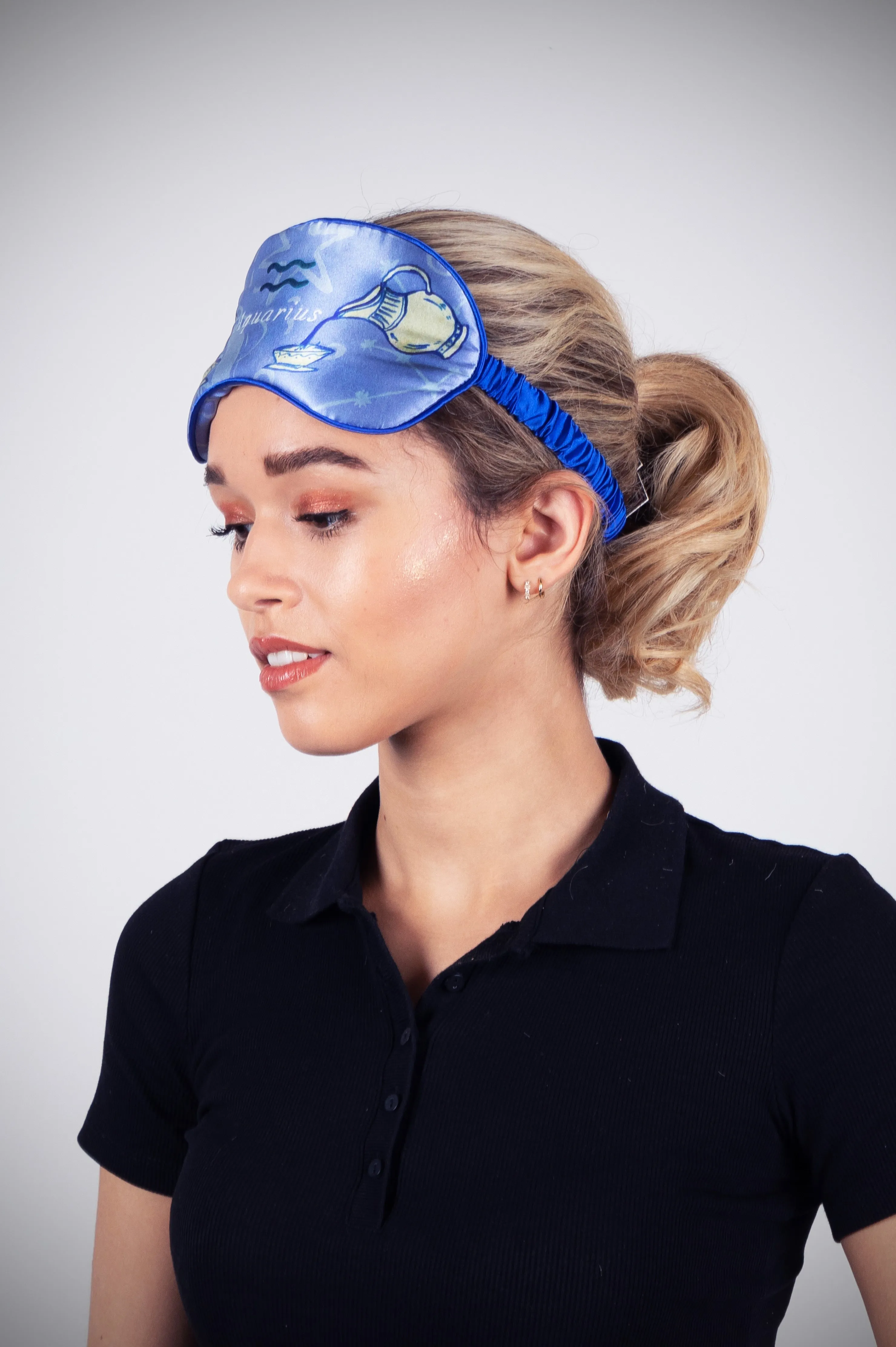 Silk Eye Mask / "Aquarius"