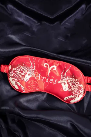 Luxurious Silk Eye Mask for Aries Zodiac Sign