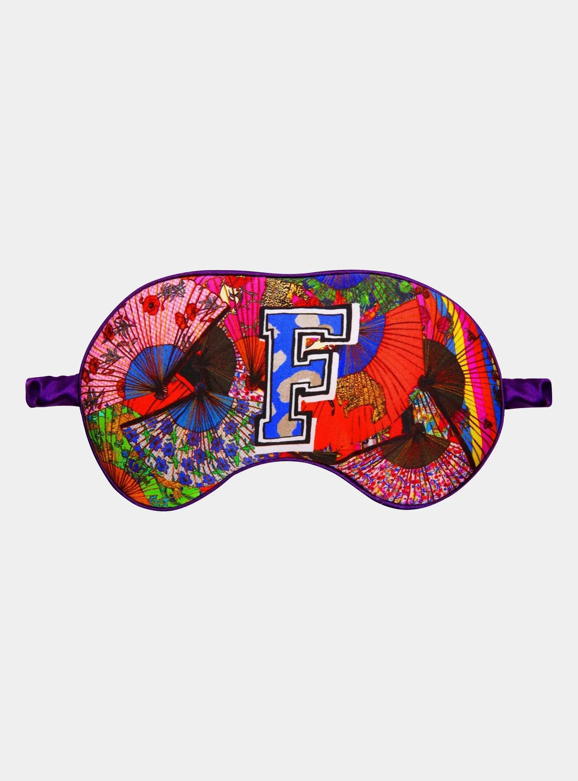 Silk Eye Mask / "F for Fan"