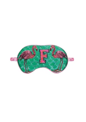 Silk Eye Mask / "F for Flamingo"