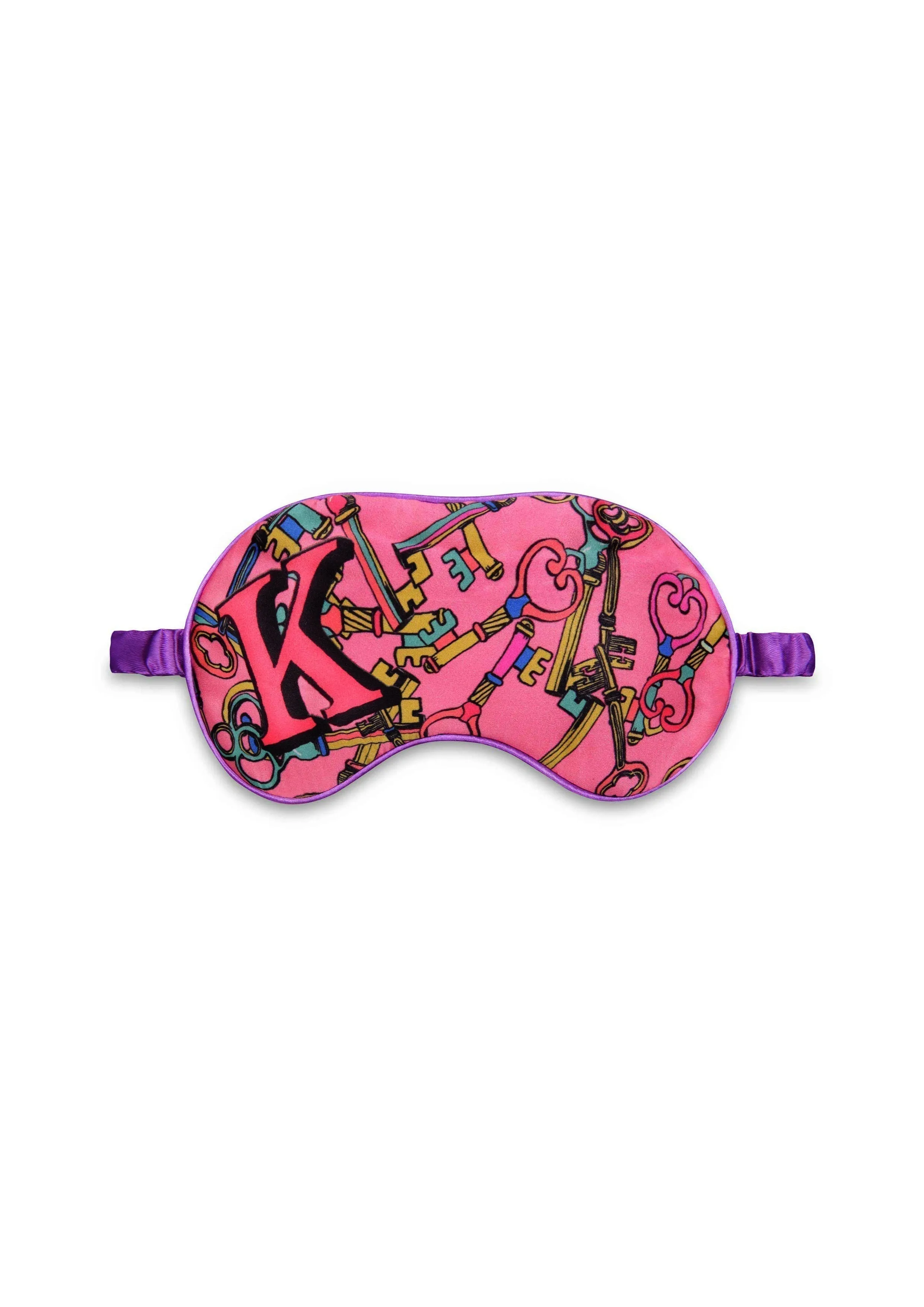 Silk Eye Mask / "K for Keys"