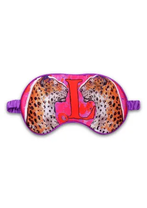Silk Eye Mask / "L for Leopard"