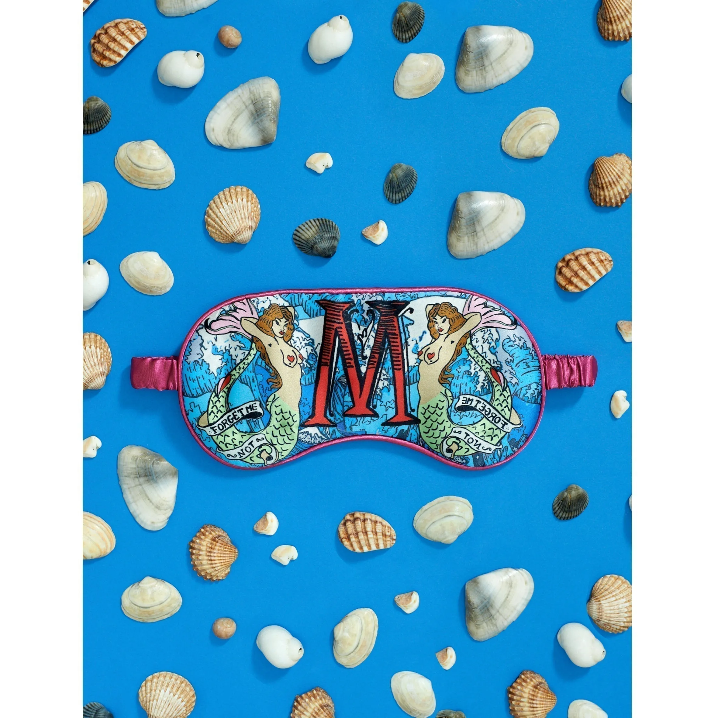 Silk Eye Mask / "M for Mermaids"