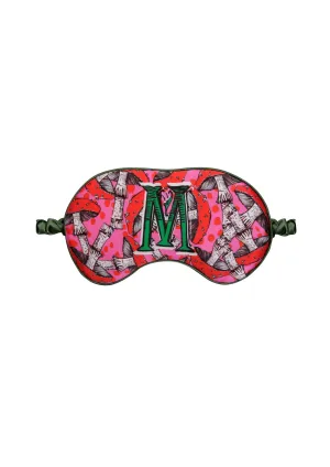 Silk Eye Mask / "M for Mushrooms"