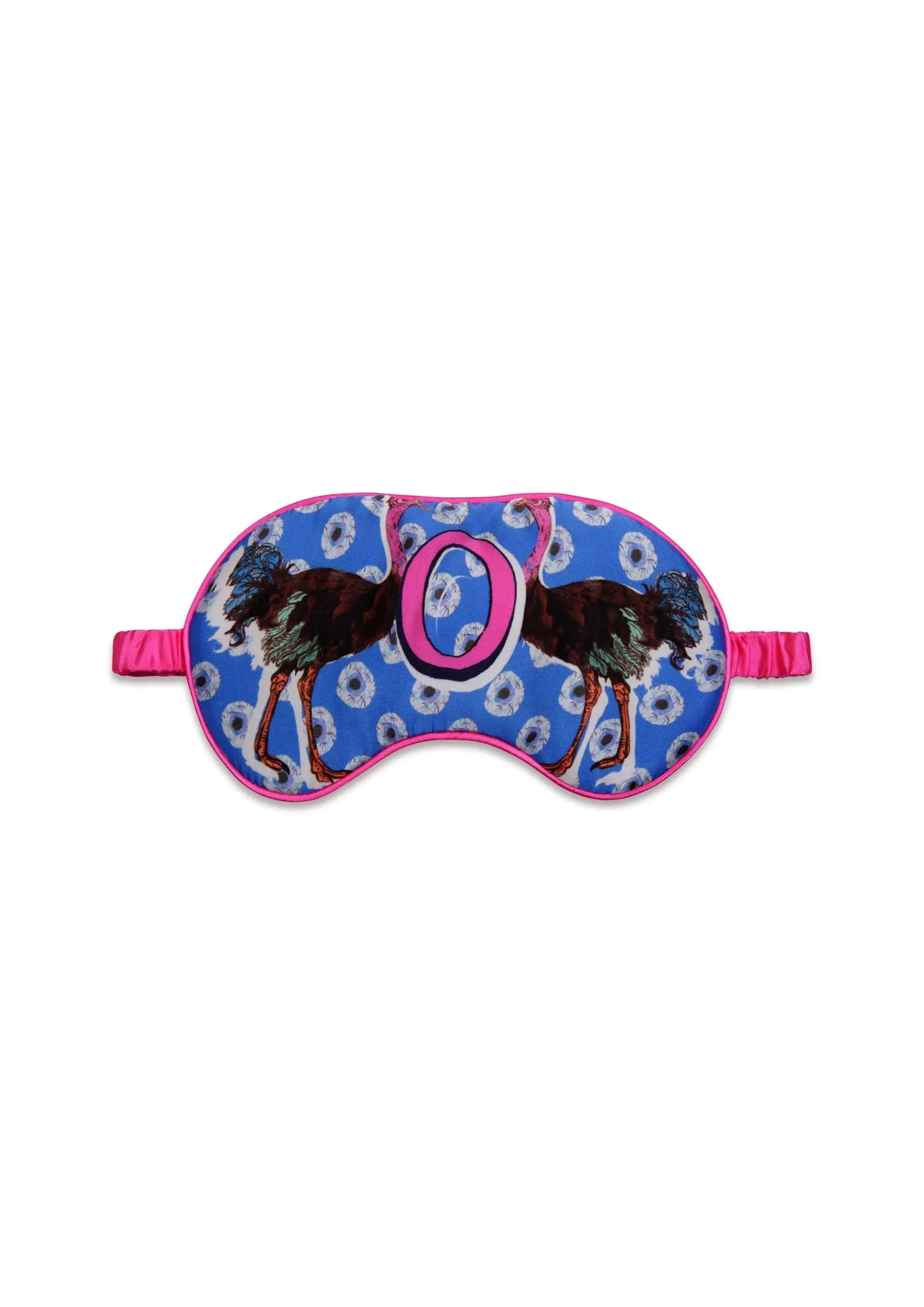 Silk Eye Mask / "O for Ostrich