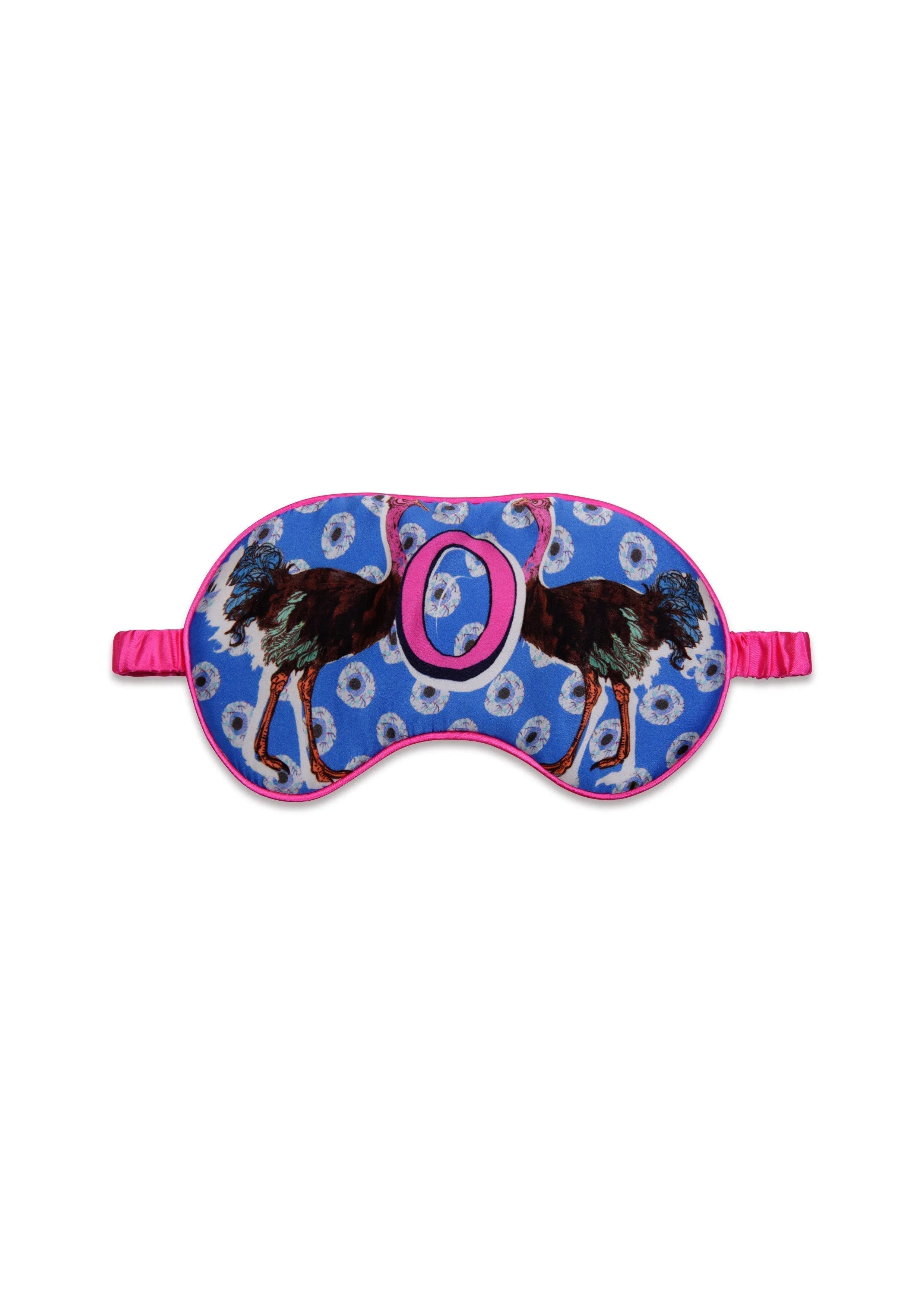 Silk Eye Mask / "O for Ostrich