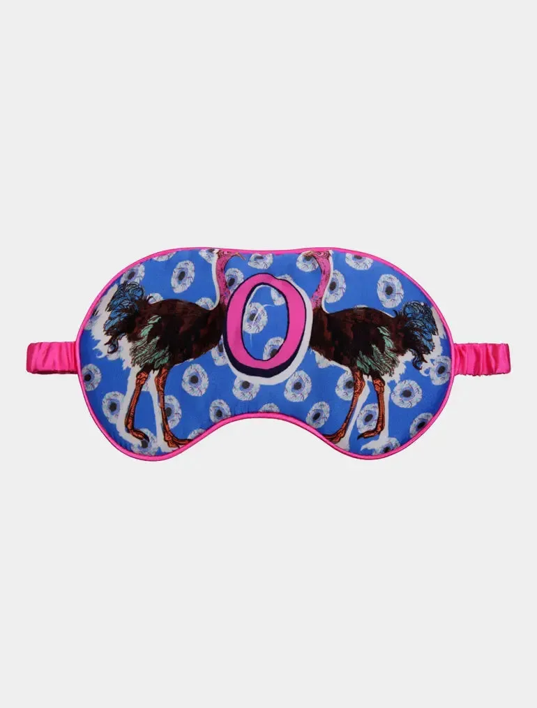 Silk Eye Mask / "O for Ostrich