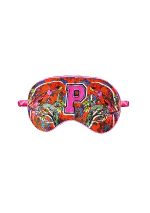 Silk Eye Mask / "P for Parrot"