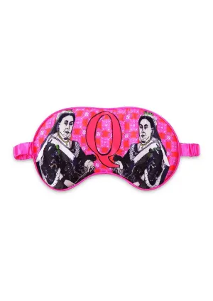 Silk Eye Mask / "Q for Queen VIc"