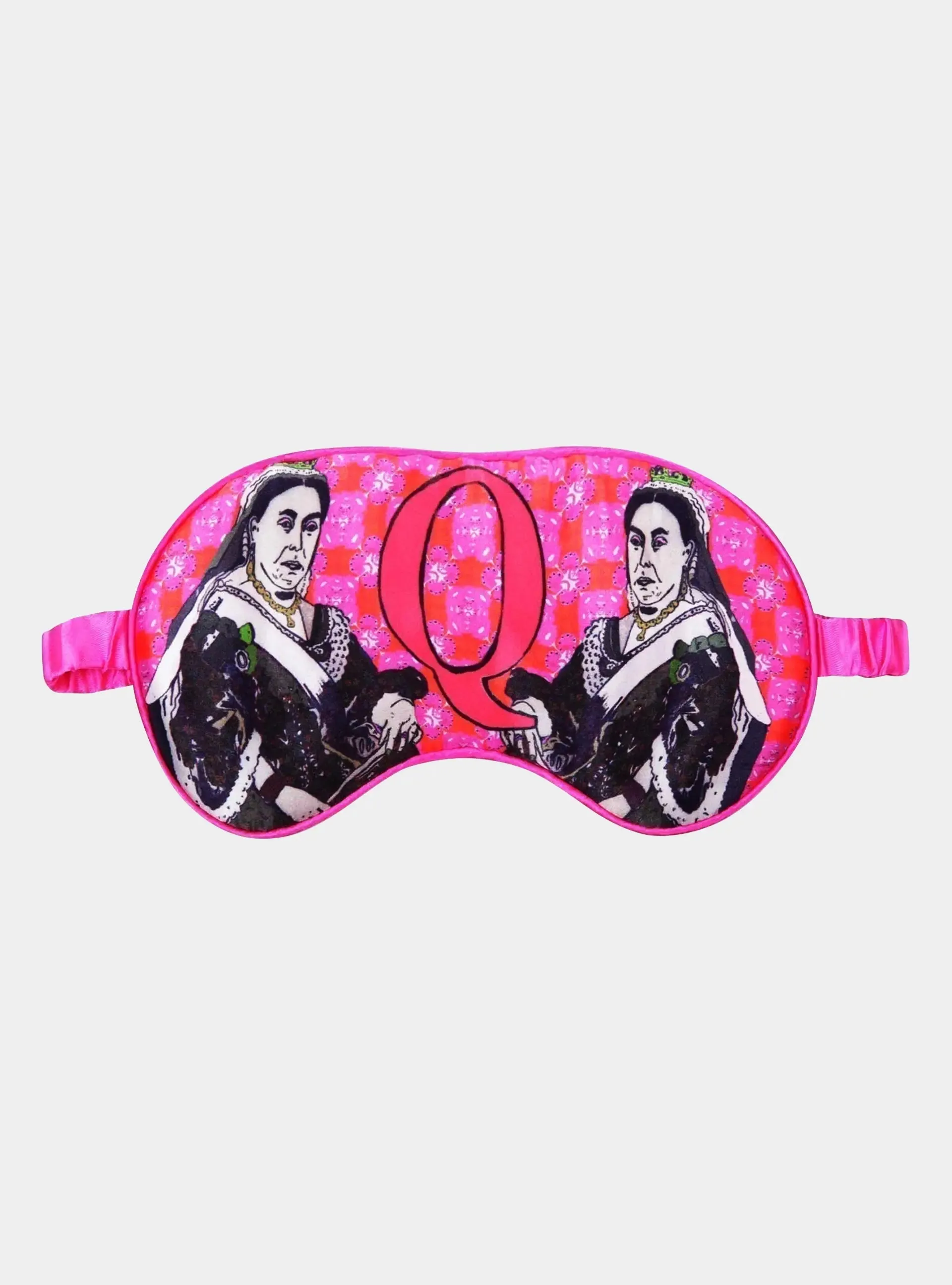 Silk Eye Mask / "Q for Queen VIc"