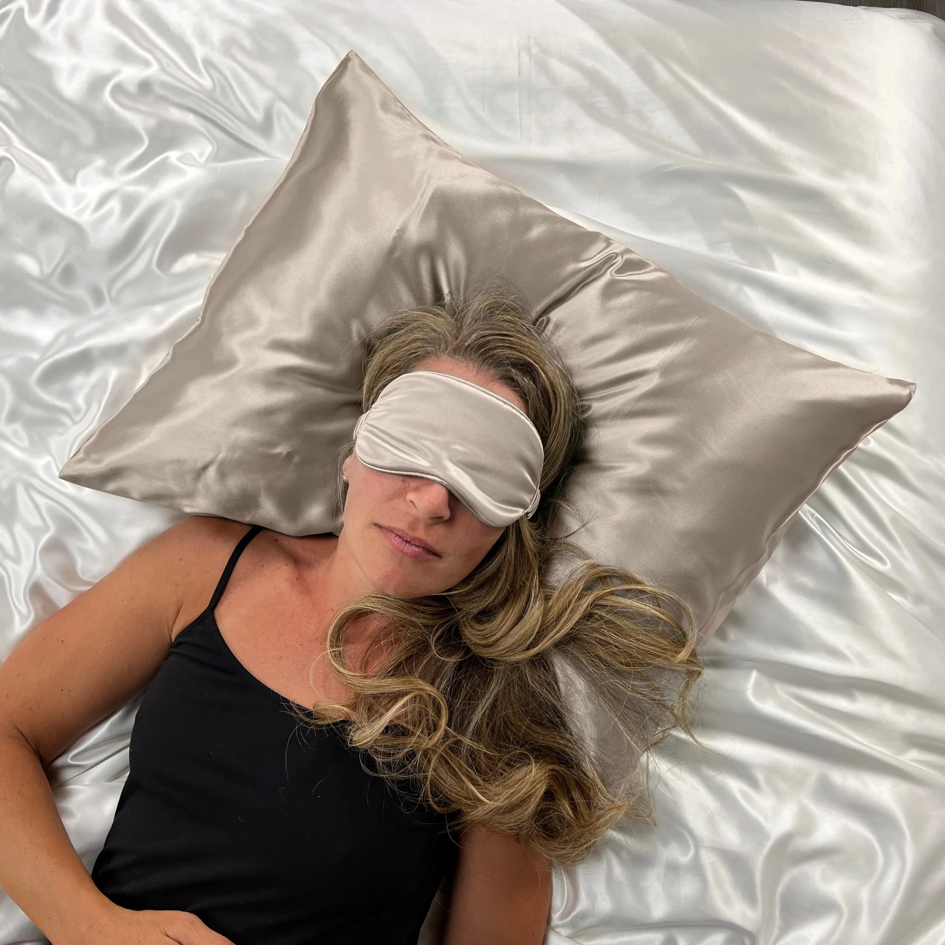 Silk Sleep Mask - Taupe