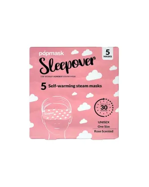 Sleepover Rose Scented Self-Warming Sleep Mask - Set of 5