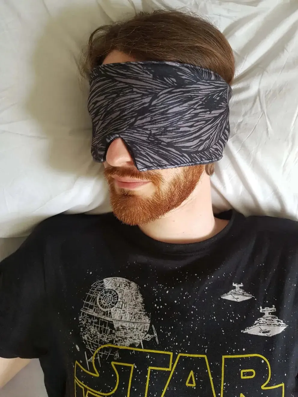 The Black Calm Wrap Cotton Sleep Mask