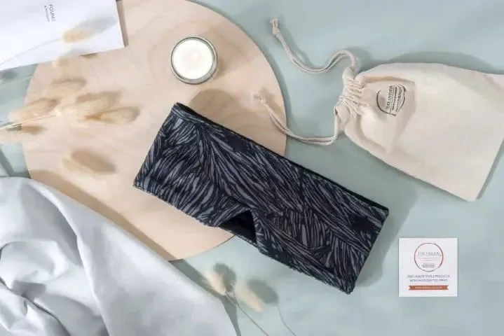The Black Calm Wrap Cotton Sleep Mask