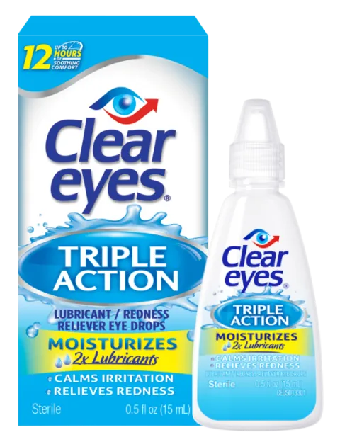 Triple Action Redness Reliever Eye Drops