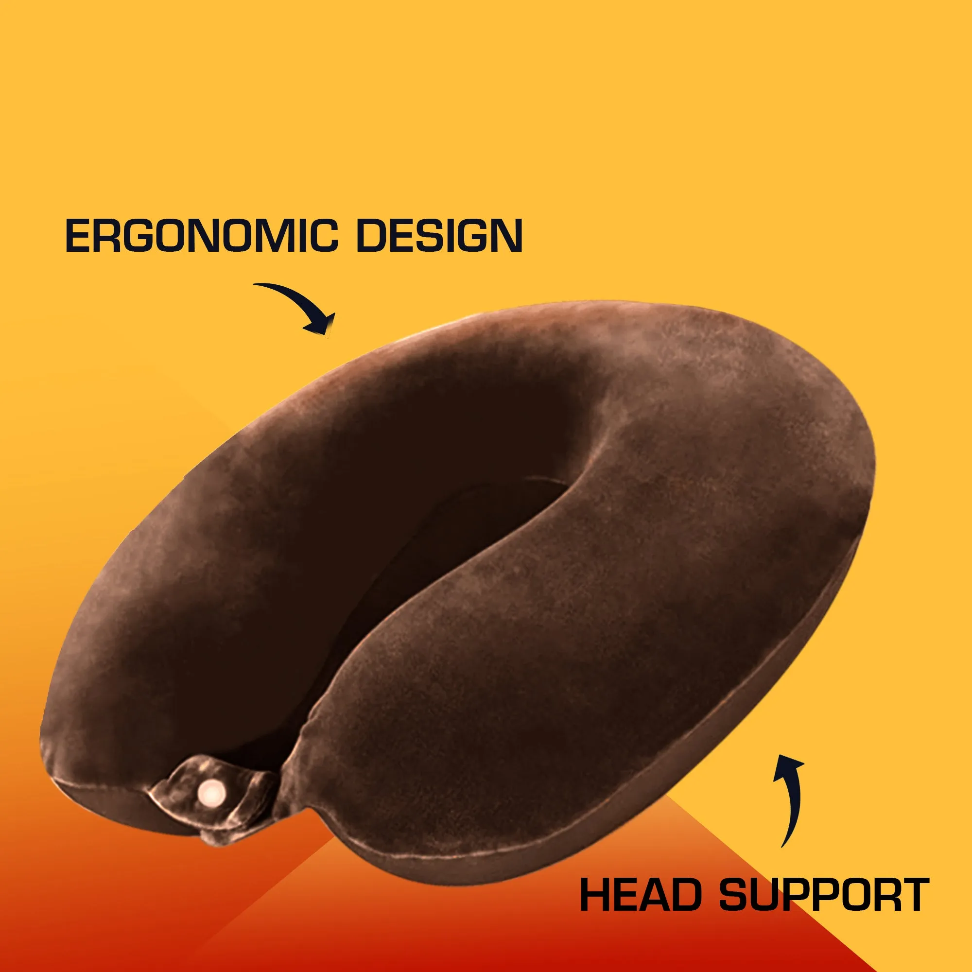 U-Shape Memory Foam Neck Pillow With Eye mask