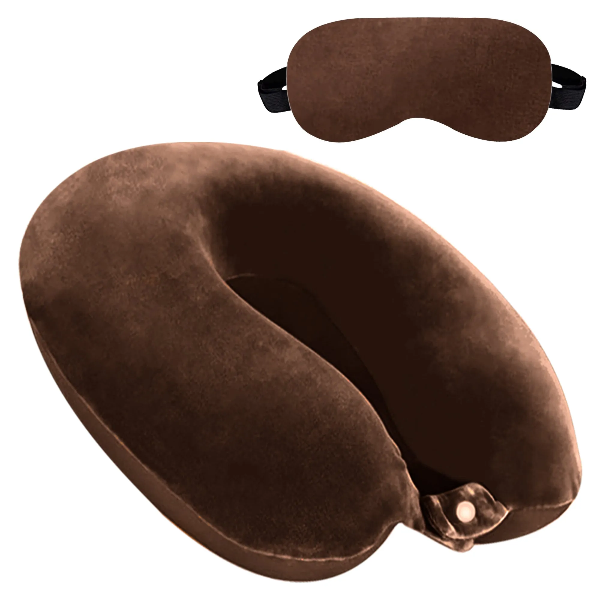 U-Shape Memory Foam Neck Pillow With Eye mask