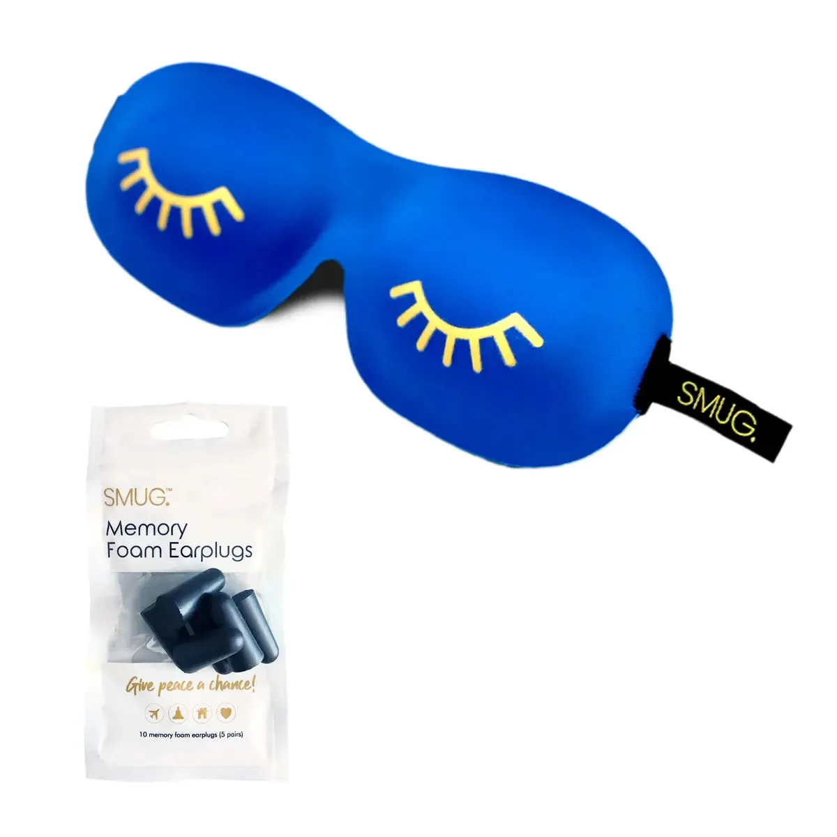 Wink Blue Contoured 3D Blackout Sleep Mask