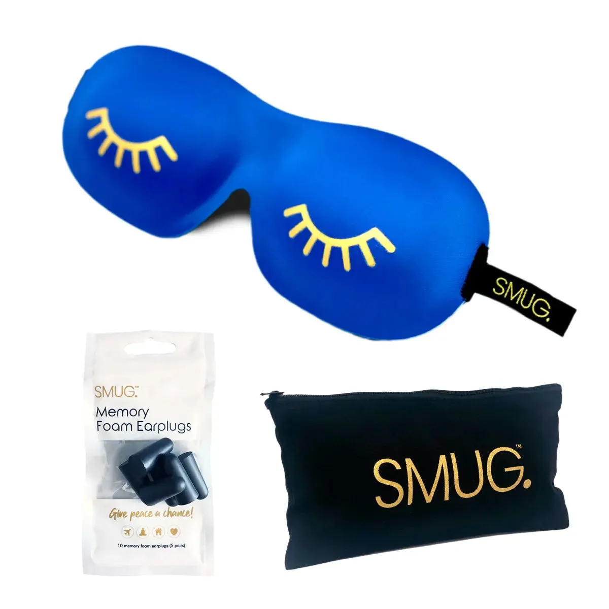 Wink Blue Contoured 3D Blackout Sleep Mask