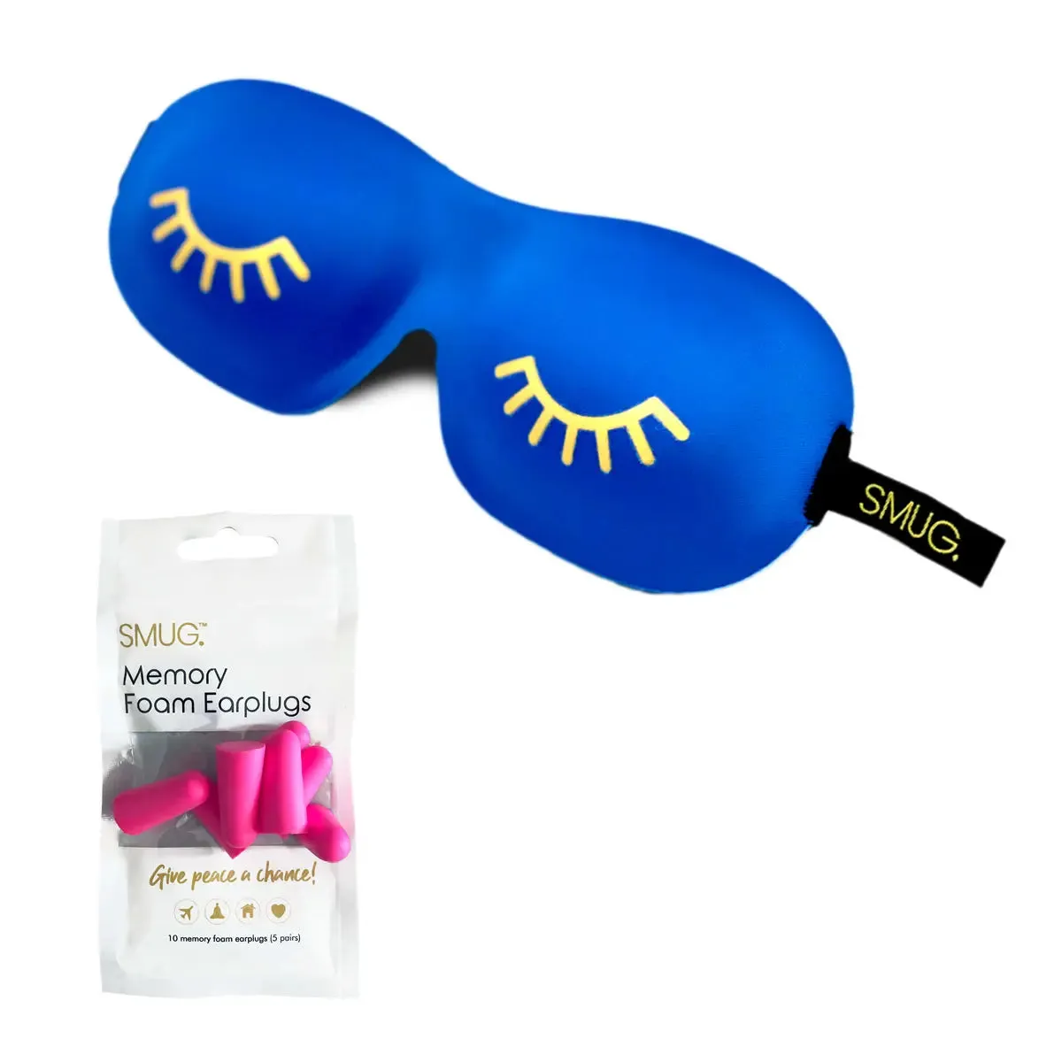 Wink Blue Contoured 3D Blackout Sleep Mask