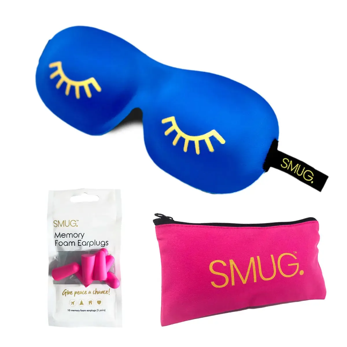 Wink Blue Contoured 3D Blackout Sleep Mask